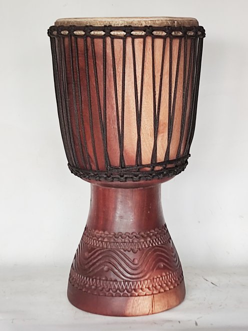 Djembe in vendita - Grande tamburo djembe del Mali in mogano