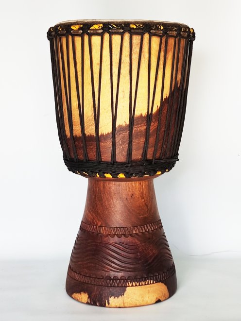 Djembe in vendita - Grande tamburo djembe del Mali in roseewood