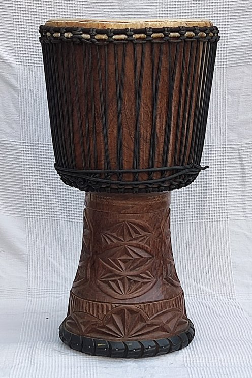 Djembè della Guinea con pelle di mucca - Tamburo djembe alta qualità pelle di manzo, pelle di toro, pelle di vitello