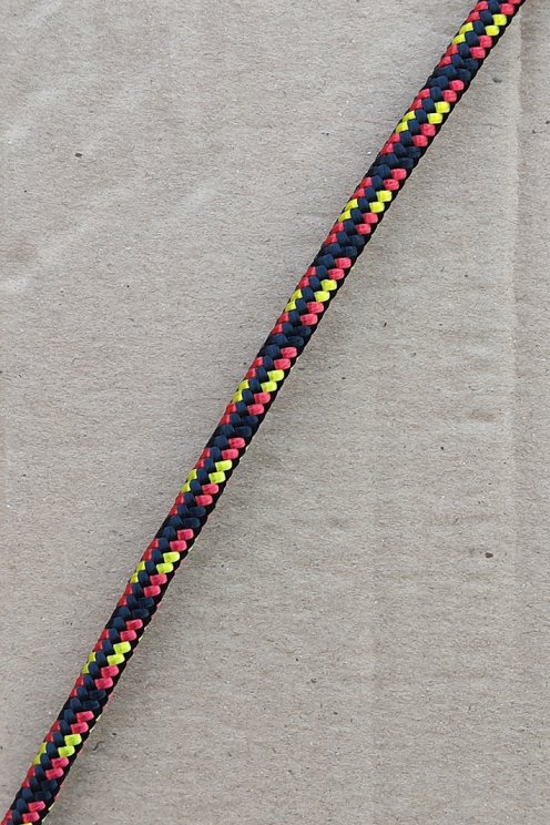 Drizza 6 mm (tricolore, rosso / giallo / rosso) - Corda tamburo djembe 100 m
