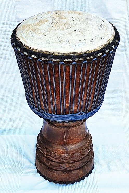Djembe della Guinea in legno di balafon (gueni) - Djembe di alta qualità