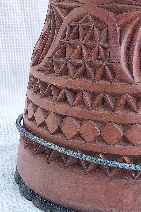Fusto di djembe della Guinea in mogano (djala) - Djembe alta qualità