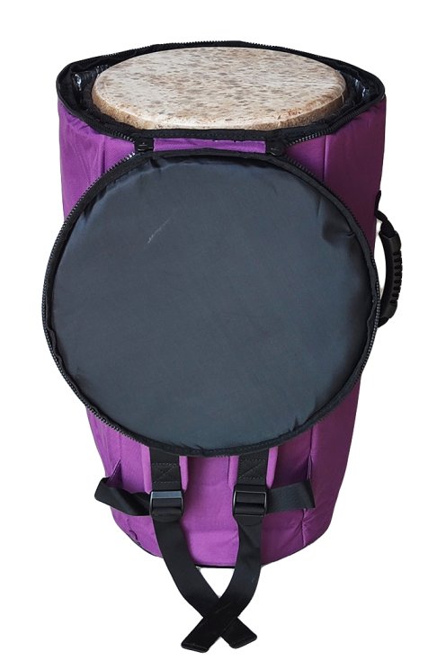 Borsa per djembe Percussion Africaine alta qualità XL violetta