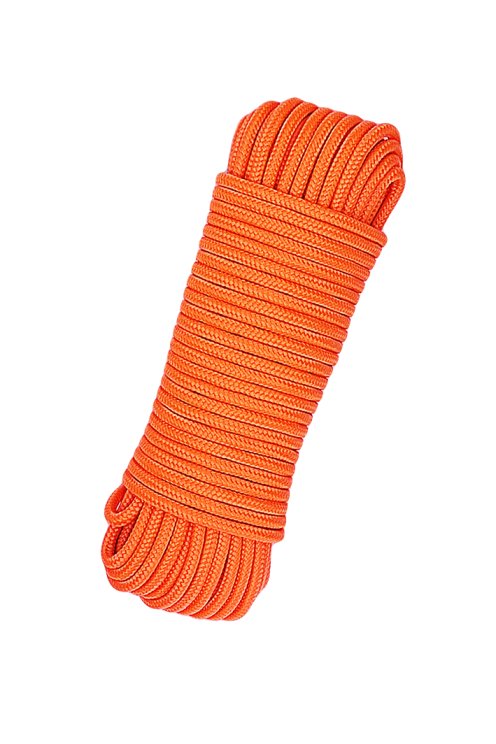 Corda intrecciata con anima Ø5 mm arancione fluo 20 m - Corda per tamburo djembe