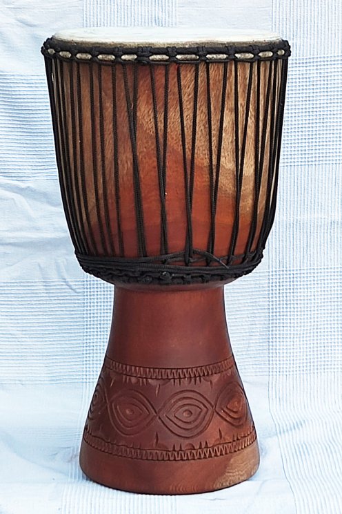 Djembe in vendita - Grande tamburo djembe del Mali in mogano