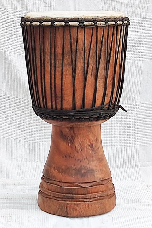 Djembe in vendita - Grande tamburo djembe del Mali in mogano