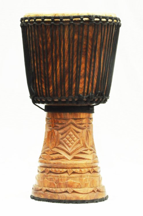 Djembè della Guinea con pelle di mucca - Tamburo djembe alta qualità pelle di manzo, pelle di toro, pelle di vitello