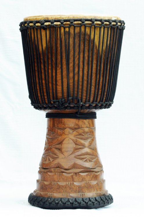 Djembè della Guinea con pelle di mucca - Tamburo djembe alta qualità pelle di manzo, pelle di toro, pelle di vitello