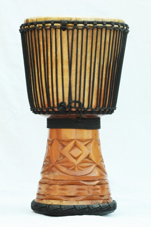 Djembè della Guinea con pelle di mucca - Tamburo djembe alta qualità pelle di manzo, pelle di toro, pelle di vitello