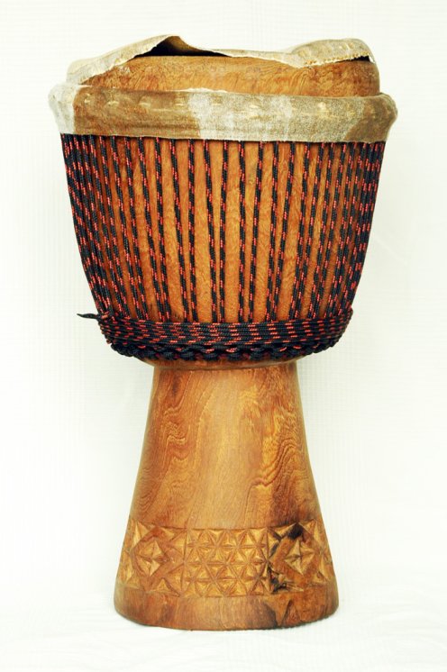Djembe professionale in vendita - Grande fusto di djembe del Mali in dimba