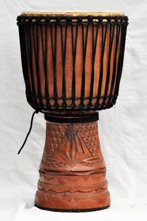 Djembè della Guinea con pelle di mucca - Tamburo djembe alta qualità pelle di manzo, pelle di toro, pelle di vitello