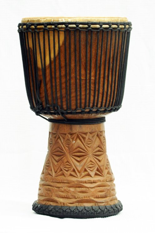 Djembè della Guinea con pelle di mucca - Tamburo djembe alta qualità pelle di manzo, pelle di toro, pelle di vitello