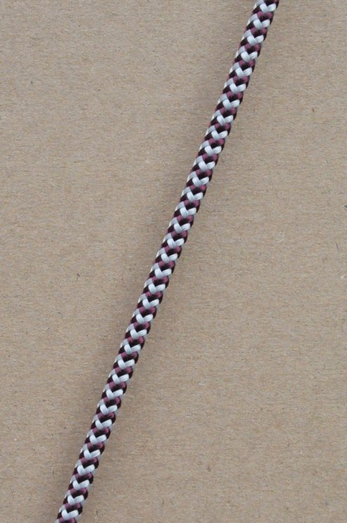 Drizza djembè Ø5 mm (spina di pesce, bordò / grigrio, 100 m) - Corda per djembe tamburo