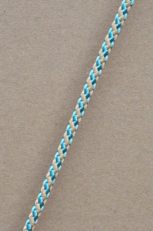 Drizza djembè Ø5 mm (elica, beige / blu pastello, 100 m) - Corda per djembe tamburo