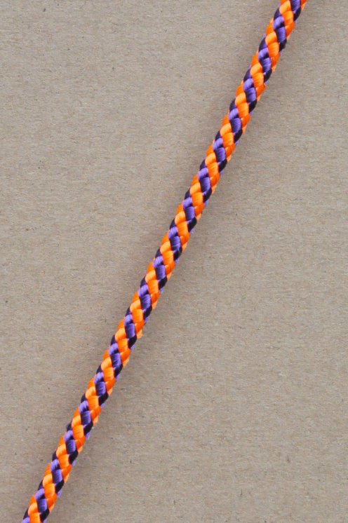 Drizza djembè Ø5 mm (elica, arancia neon / violetto, 100 m) - Corda per djembe tamburo
