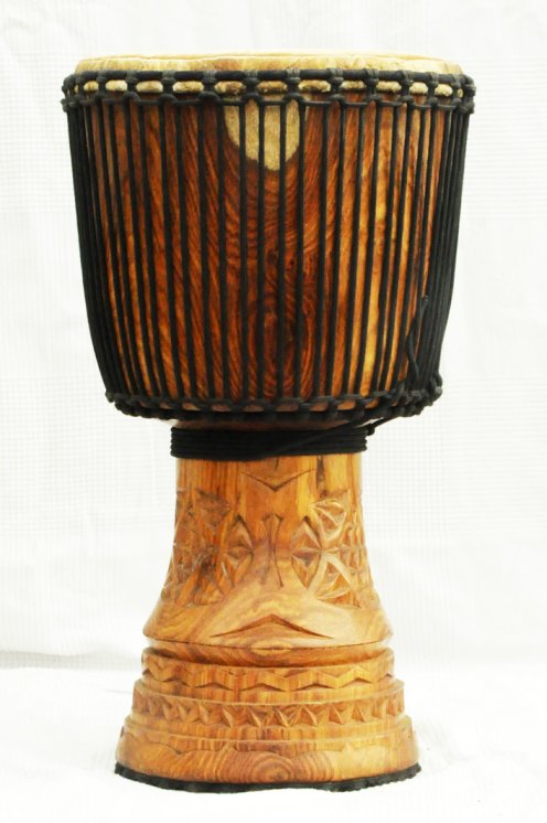 Djembè della Guinea con pelle di mucca - Tamburo djembe alta qualità pelle di manzo, pelle di toro, pelle di vitello