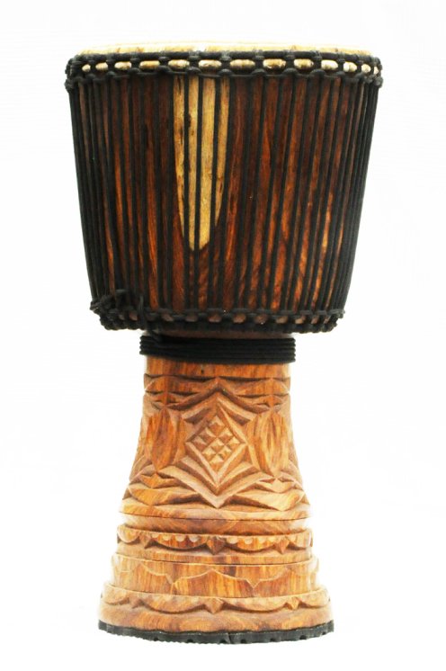 Djembè della Guinea con pelle di mucca - Tamburo djembe alta qualità pelle di manzo, pelle di toro, pelle di vitello