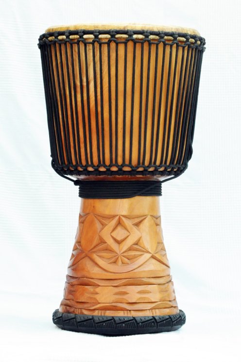 Djembè della Guinea con pelle di mucca - Tamburo djembe alta qualità pelle di manzo, pelle di toro, pelle di vitello