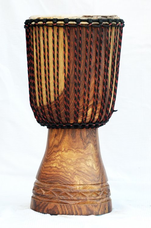 Djembe professionale con pelle di vitello - Grande tamburo djembe del Mali Top in rosewood