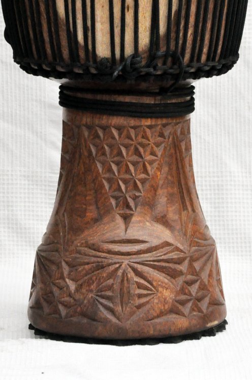Djembè della Guinea con pelle di mucca - Tamburo djembe alta qualità pelle di manzo, pelle di toro, pelle di vitello