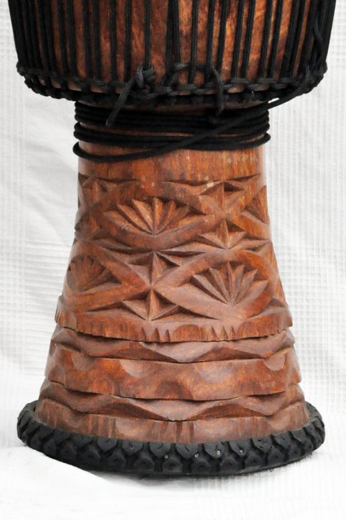 Djembè della Guinea con pelle di mucca - Tamburo djembe alta qualità pelle di manzo, pelle di toro, pelle di vitello
