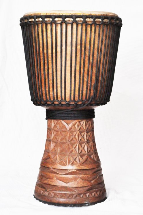 Djembè della Guinea con pelle di mucca - Tamburo djembe alta qualità pelle di manzo, pelle di toro, pelle di vitello