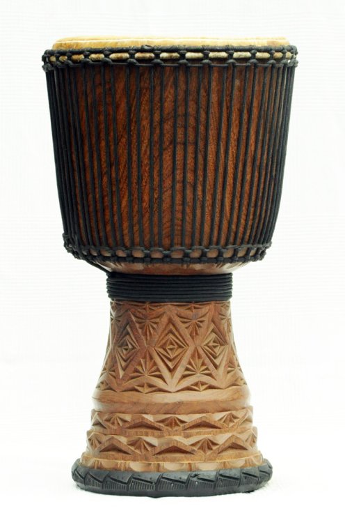 Djembè della Guinea con pelle di mucca - Tamburo djembe alta qualità pelle di manzo, pelle di toro, pelle di vitello