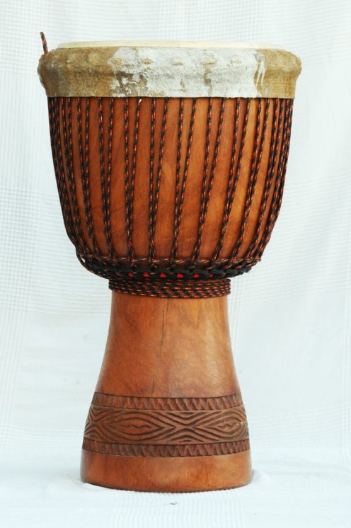 Djembe Premium del Mali - Grande djembe di alta qualità in lenke