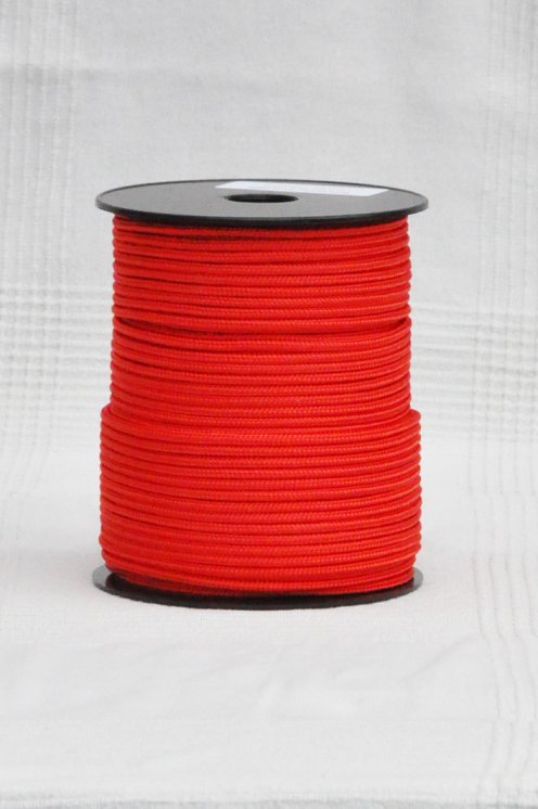 Corda tamburo djembè rinforzata PES 4 mm Rosso 100 m