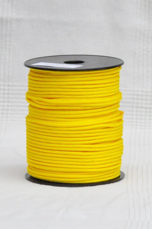 Corda tamburo djembè rinforzata PES 4 mm Giallo girasole 100 m