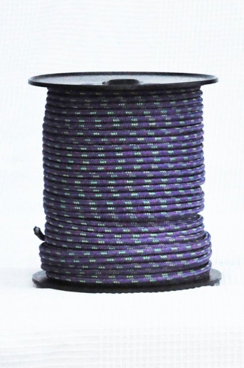 Corda djembè rinforzata PES 6 mm Viola / verde 100 m