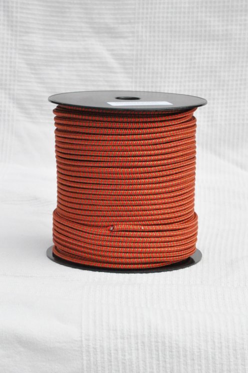 Drizza djembè Ø5 mm (spina di pesce, ottone / rosso, 100 m) - Corda per djembe tamburo
