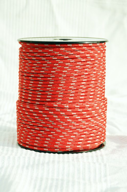 Corda alpina prestirata djembè Ø4 mm rosso / grigia - Corda per djembe tamburo