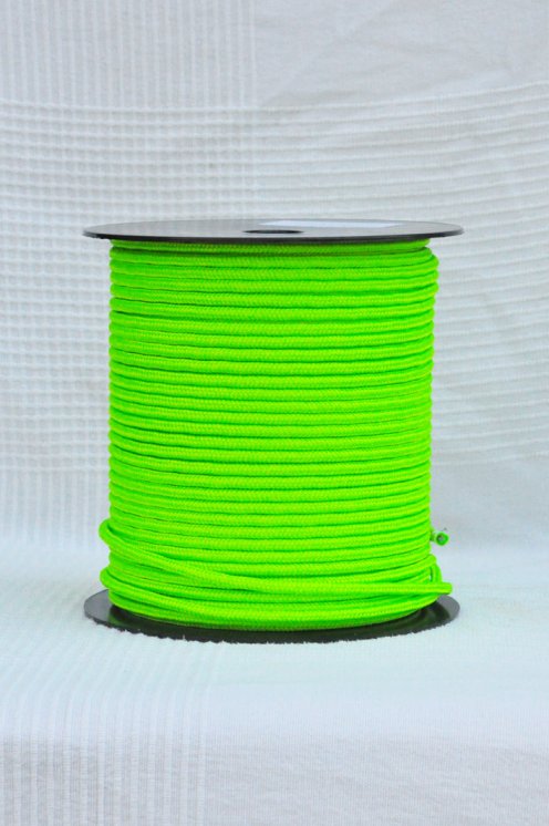 Corda alpina prestirata djembè Ø5 mm verde neon - Corda per djembe tamburo