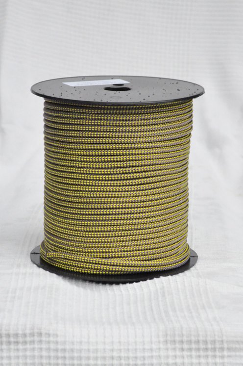 Drizza djembè Ø5 mm (scacchiera, violetto / giallo girasole, 100 m) - Corda per djembe tamburo