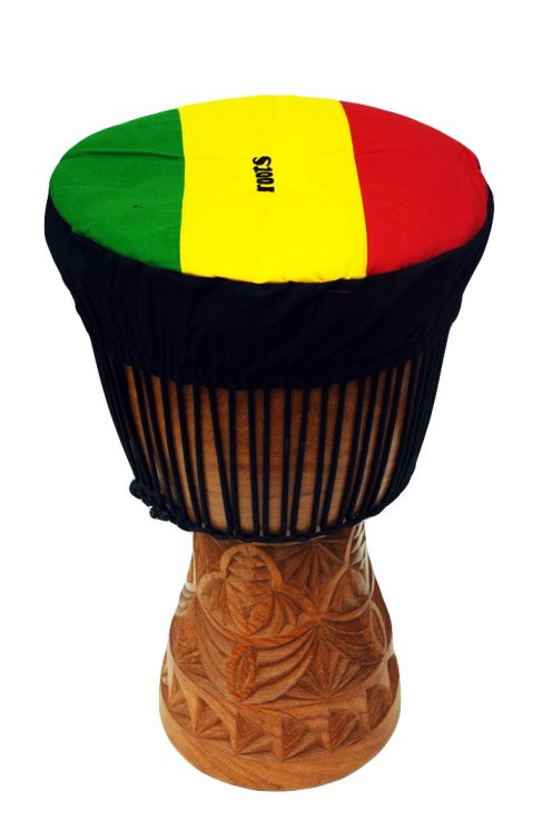 Cappello di protezione per djembe in cotone colorato - Cappello di djembe