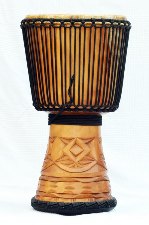 Djembè della Guinea con pelle di mucca - Tamburo djembe alta qualità pelle di manzo, pelle di toro, pelle di vitello