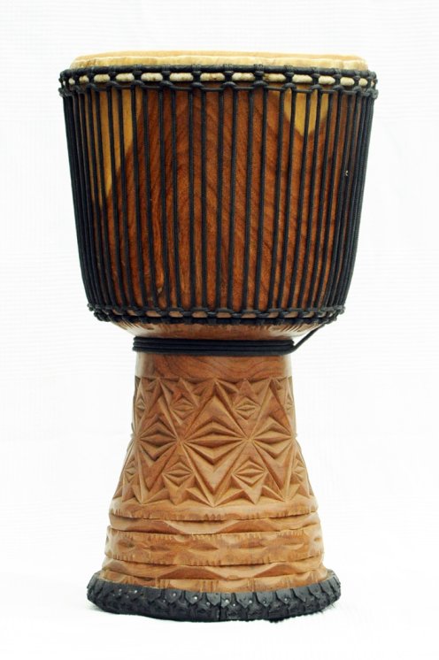 Djembè della Guinea con pelle di mucca - Tamburo djembe alta qualità pelle di manzo, pelle di toro, pelle di vitello