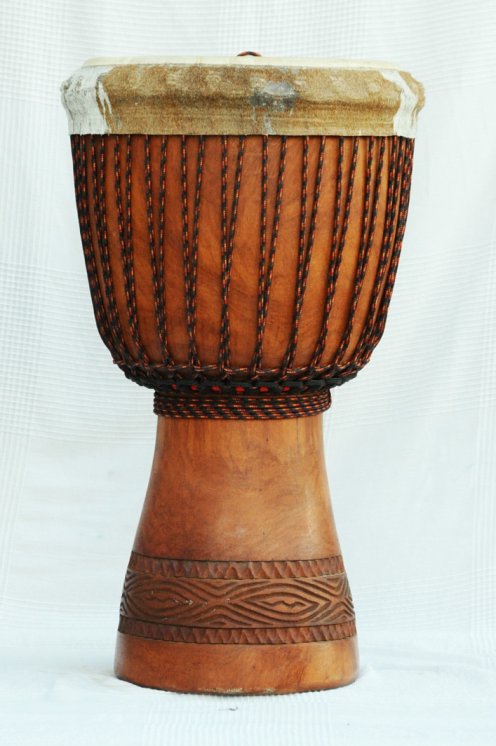 Djembe Premium del Mali - Grande djembe di alta qualità in lenke