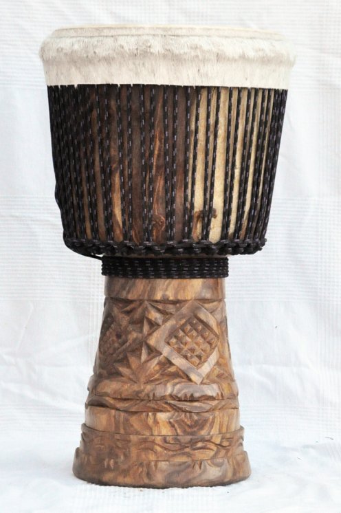 Djembe della Guinea in legno di balafon (gueni) - Djembe qualità superiore