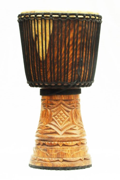 Djembè della Guinea con pelle di mucca - Tamburo djembe alta qualità pelle di manzo, pelle di toro, pelle di vitello