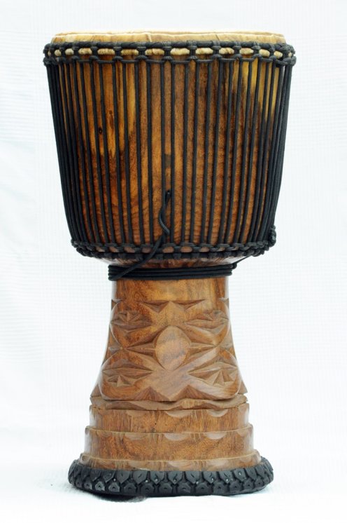 Djembè della Guinea con pelle di mucca - Tamburo djembe alta qualità pelle di manzo, pelle di toro, pelle di vitello