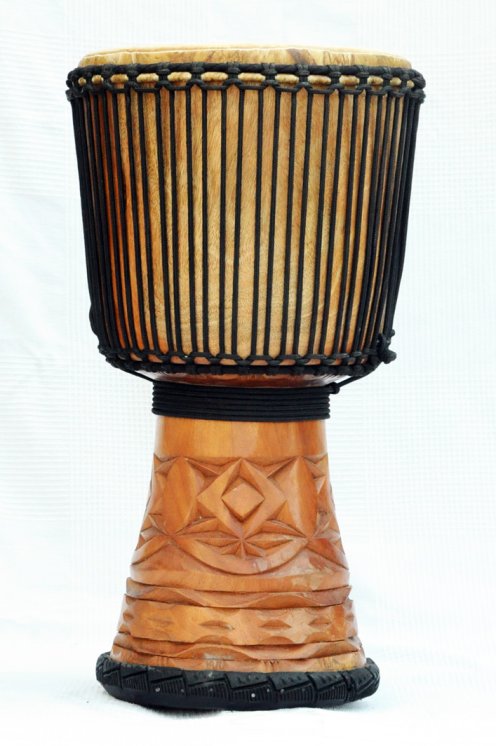 Djembè della Guinea con pelle di mucca - Tamburo djembe alta qualità pelle di manzo, pelle di toro, pelle di vitello