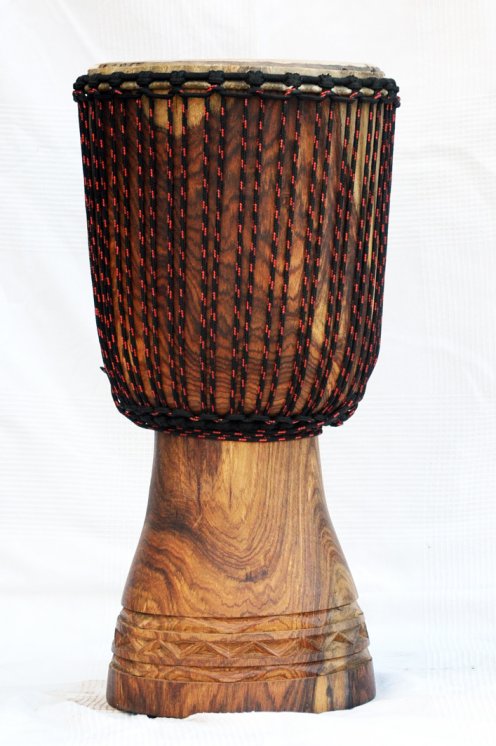 Djembe professionale con pelle di vitello - Grande tamburo djembe del Mali Top in rosewood