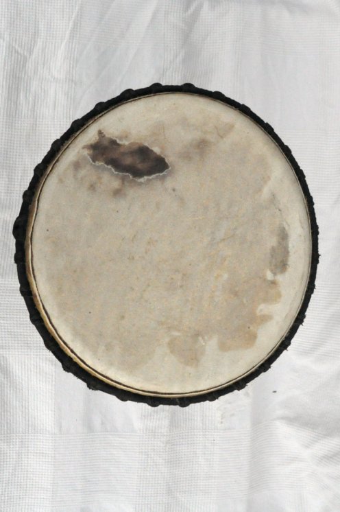 Djembè della Guinea con pelle di mucca - Tamburo djembe alta qualità pelle di manzo, pelle di toro, pelle di vitello