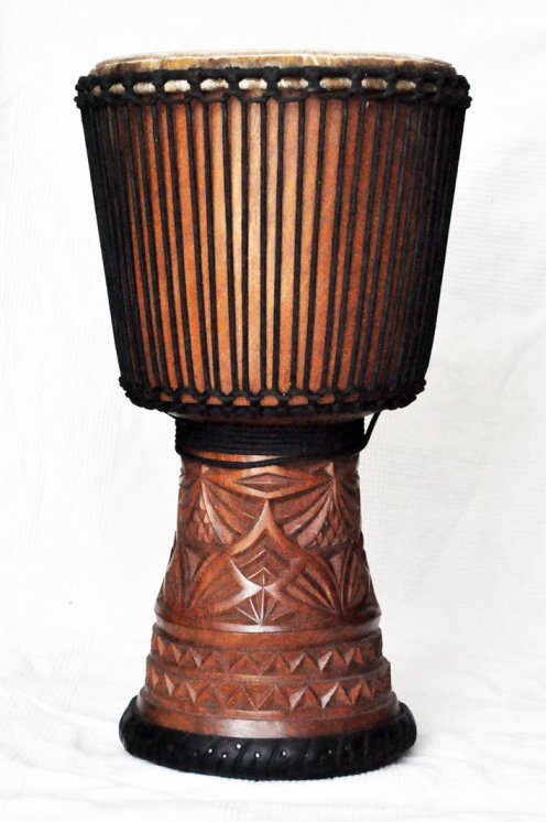 Djembè della Guinea con pelle di mucca - Tamburo djembe alta qualità pelle di manzo, pelle di toro, pelle di vitello