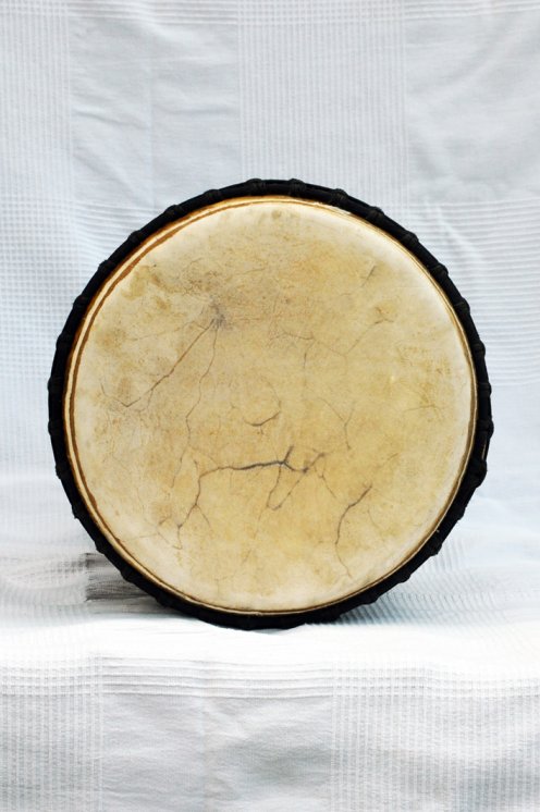 Djembè della Guinea con pelle di mucca - Tamburo djembe alta qualità pelle di manzo, pelle di toro, pelle di vitello