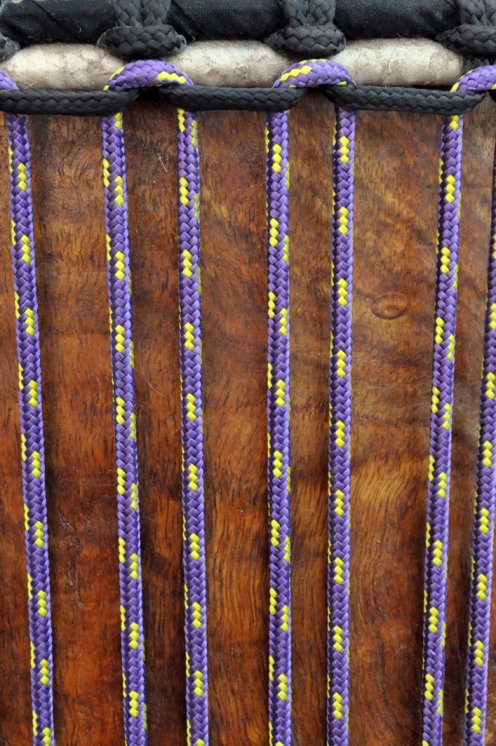 Drizza djembè Ø5 mm (viola / giallo girasole, 100 m) - Corda per djembe tamburo
