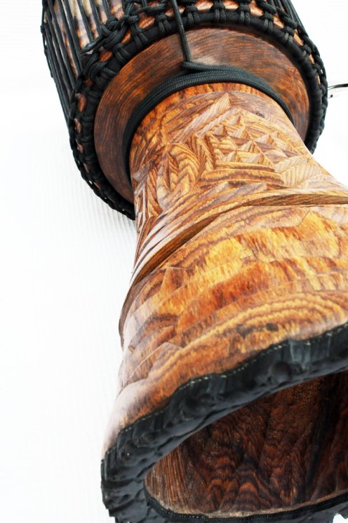 Djembè della Guinea con pelle di mucca - Tamburo djembe alta qualità pelle di manzo, pelle di toro, pelle di vitello