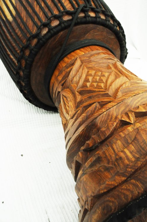 Djembè della Guinea con pelle di mucca - Tamburo djembe alta qualità pelle di manzo, pelle di toro, pelle di vitello